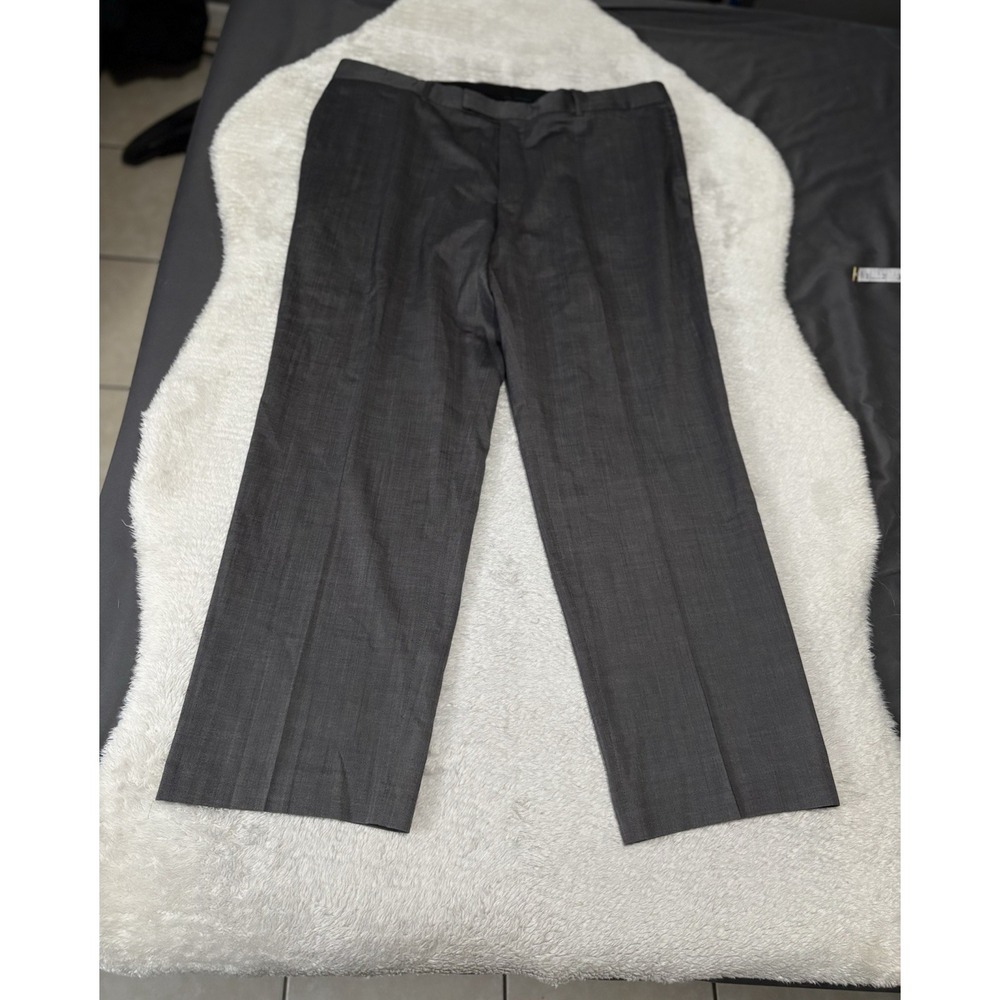 Hugo Boss Mens Wool Gray‎ Straight Dress Pants Size 40 Pants Pockets 40x31